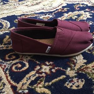 Burgundy Toms Shoes